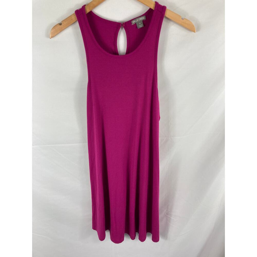 Falls Creek Fuscia Ribbed Racerback Dress Size Small